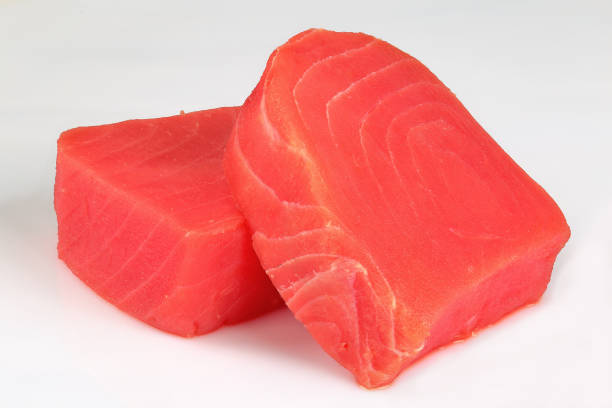 istock organic Fresh raw tuna fish steaks 846322226