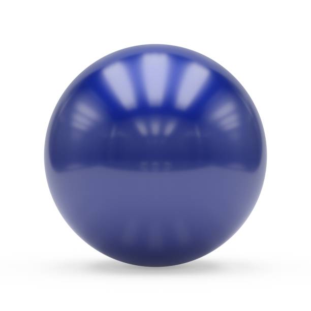 istock 3d blue car paint sphere on white background 846322922