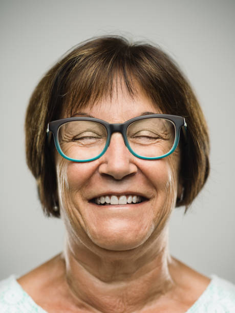istock Real excited senior woman portrait 846331370
