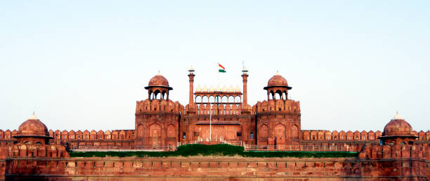 Lal Qila (Red Fort) in Delhi. stock photo