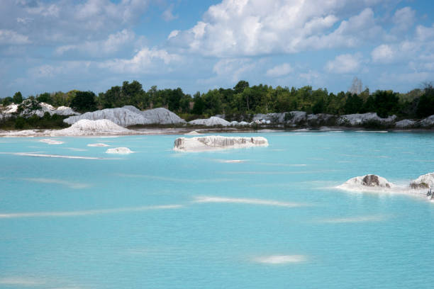 istock Blue artificial lake Kaolin in Belitung Island. 846338130