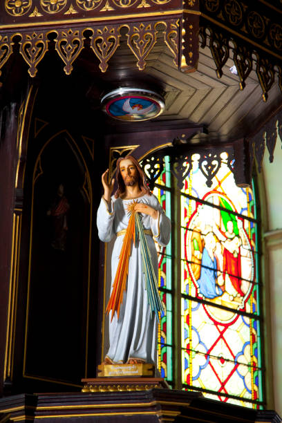 istock Church stained glass window 846339344