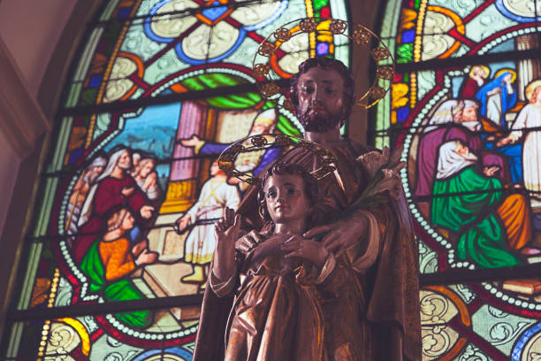 istock Church stained glass window 846339358