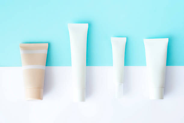 istock Beauty cosmetic products mockup, flatlay 846342540