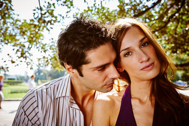 istock Happy young couple in love 846343382
