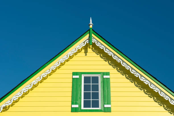 istock Yellow Colored Top of House 846346790