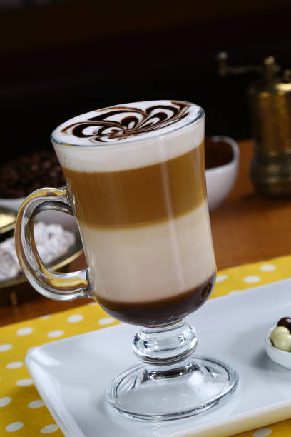 istock Latte macchiato with whipped cream 846355298