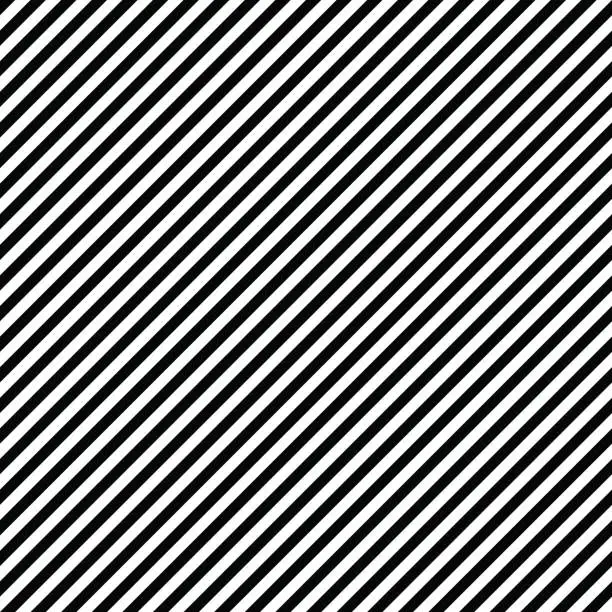 Vector illustration of Pattern stripe seamless black and white colors. Diagonal pattern stripe abstract background vector.