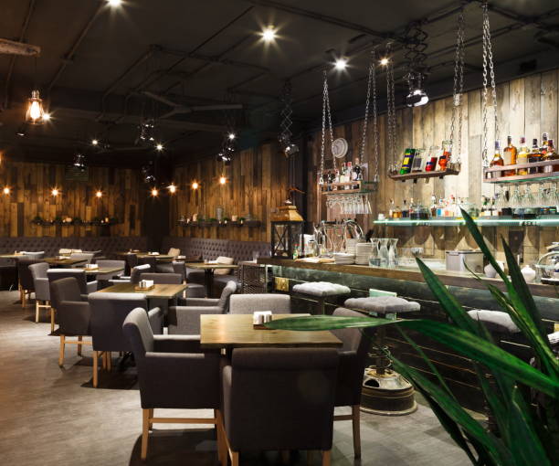 istock Interior of cozy restaurant, loft style 846369290