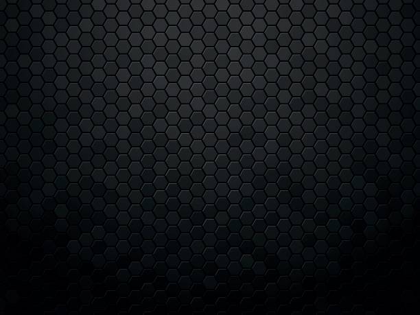 illustrations, cliparts, dessins animés et icônes de hexagone de fond abstrait texture noir - honeycomb pattern hexagon backgrounds