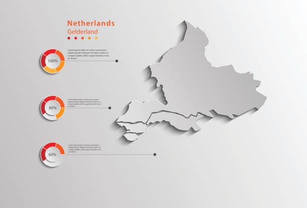 州ヘルデルラント マップ グラフィック使用するオランダ州マップ - ヘルデルラント州点のイラスト素材／クリップアート素材／マンガ素材／アイコン素材
