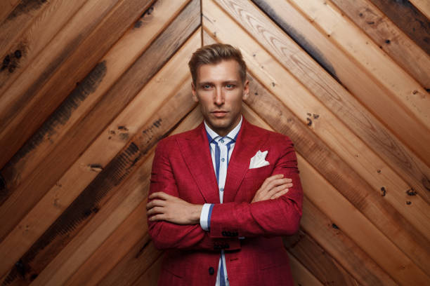 Trendy man in classy suit