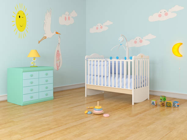 istock Nursery baby room 846399624