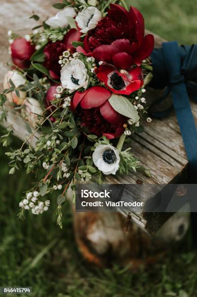 Flower Arrangement Stock Photo - Download Image Now - Anemone Flower, Bouquet, Wedding
