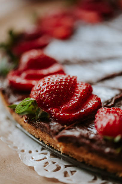 istock Sliced home made strawberry a 846421998