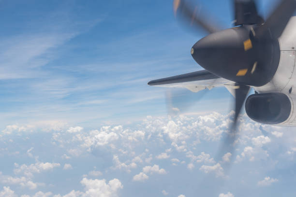 istock Clouds and sky with Wing of an airplane. 846422492