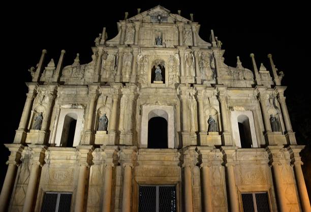 istock Ruins of St. Paul's by night, Macau 846428836