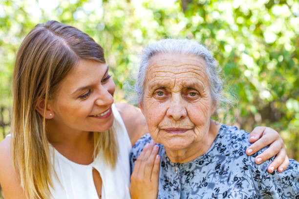 istock Senior woman with granddaughter 846432034