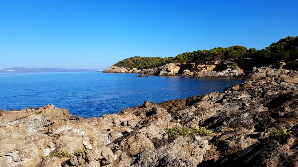 istock mediterranean coastline with blue sky and sea 846436850