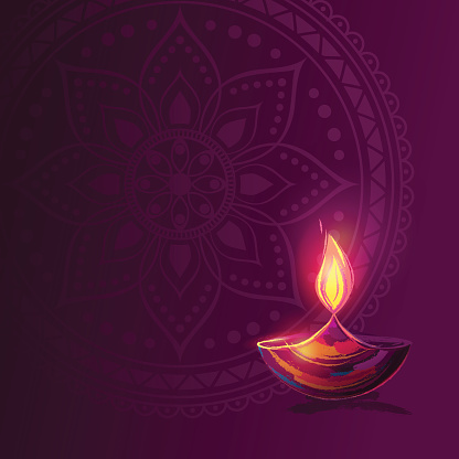 Diwali Festival Poster Stock Illustration - Download Image Now - Diwali,  Backgrounds, Diya - Oil Lamp - iStock