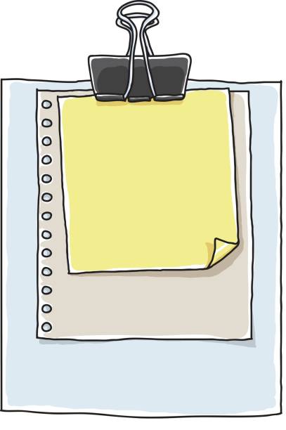illustrations, cliparts, dessins animés et icônes de remarque papier main dessin�ée fond illustration de vector art - adhesive note note yellow note pad