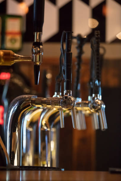istock Cranes keg with strange tap handles in bar 846447584