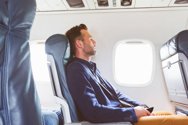 istock Businessman traveling by flight 846451780