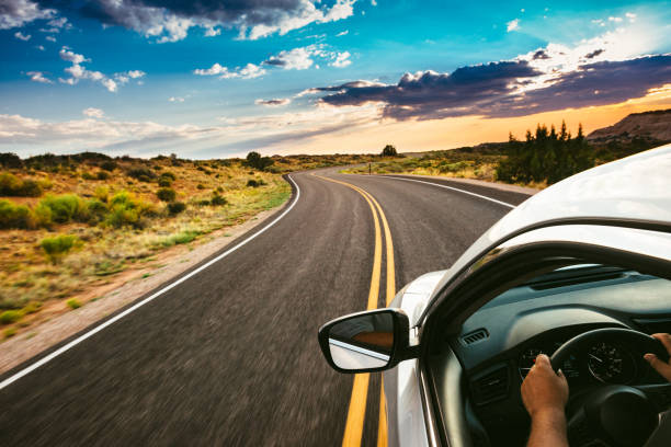 Road Trip Road trip through the USA winding road photos stock pictures, royalty-free photos & images