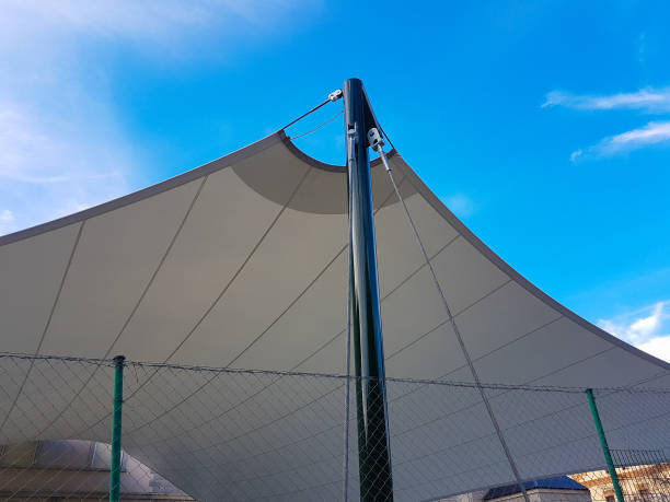 istock Support and tensioning tensioner for canvas roof 846455320