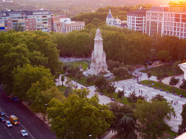 istock Aerial view of Spain square in Madrid 846461726