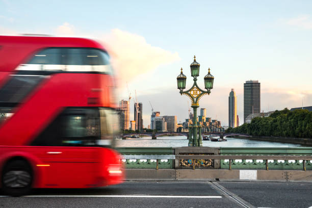 Double deck bus is a symbol of London transportation system.
