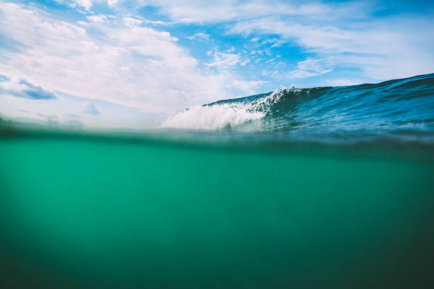 istock Crashing turquoise wave in Bali, Kuta. Crystal wave in ocean 846465350