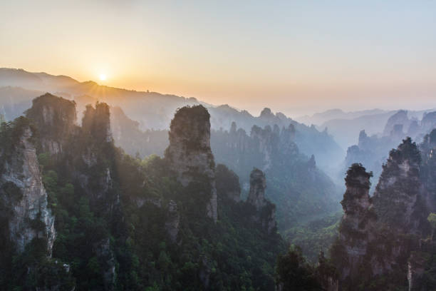 istock Wulingyuan national park at sunrise 846485838