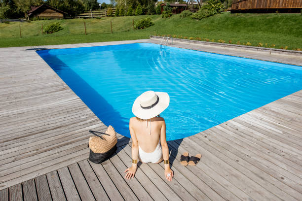 istock Woman at the swimming pool 846499776