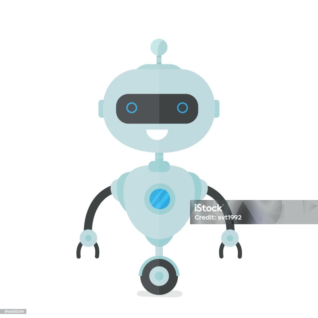 Encantador Puntuación evitar Ilustración de Happy Sonriente Robot Bot De Chat Vector De y más Vectores  Libres de Derechos de Azul - Azul, Bot conversacional, Brazo - iStock