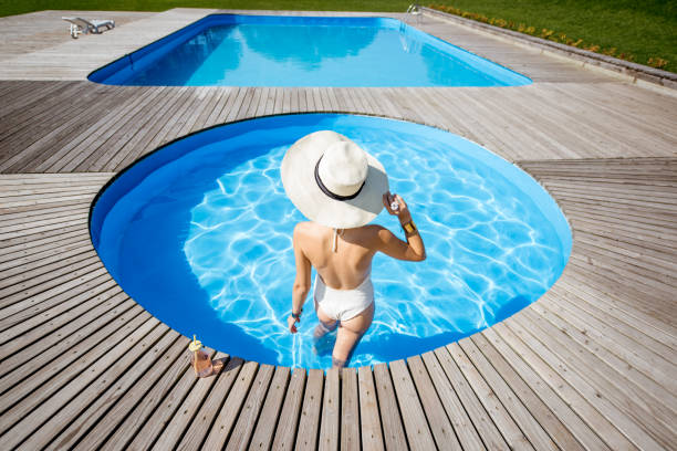 istock Woman at the swimming pool 846511212