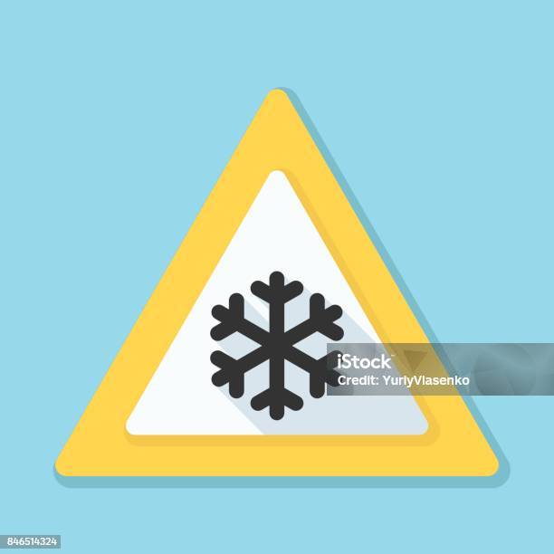 Challenge Sign Cold Cold Warning Illustration Stock Illustration - Download Image Now ...