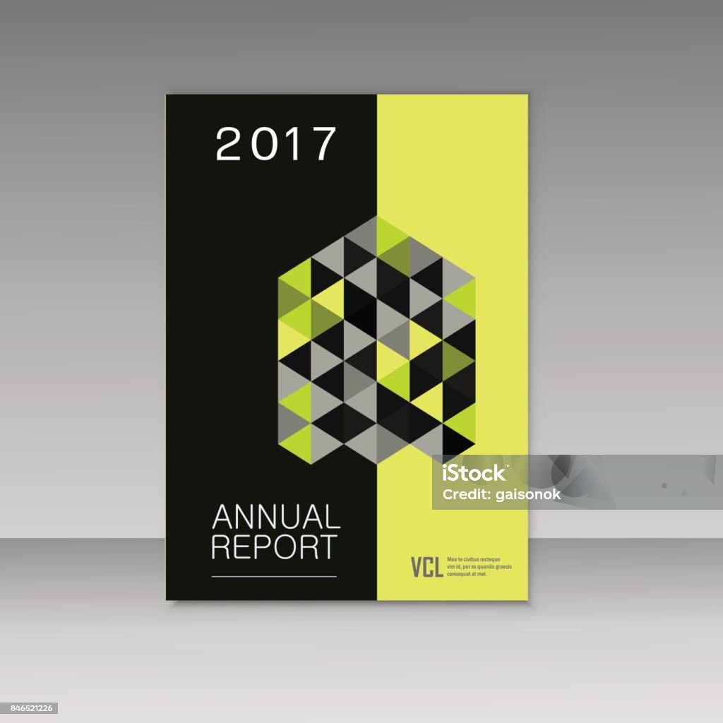 Report Abstract Background Design Annual Report Design With Abstract Triangles Background Stock ...