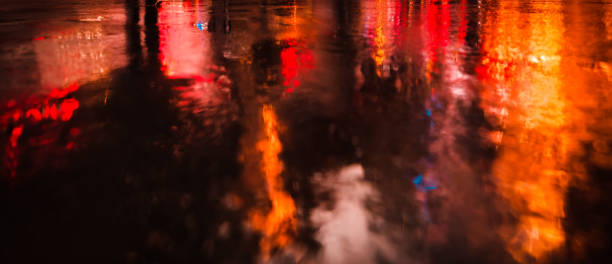 istock NYC streets after rain with reflections on wet asphalt 846522120