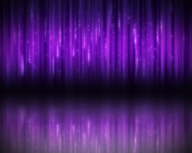 istock Background of purple lines 846522158