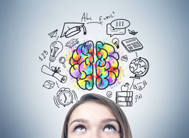 Girl s head and an education idea
