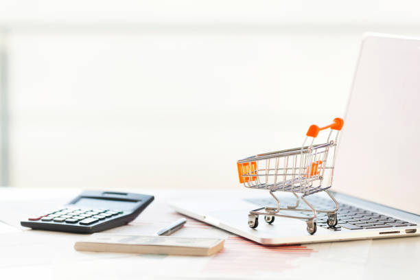 istock Financial Concept with Mini Shopping Cart 846539656