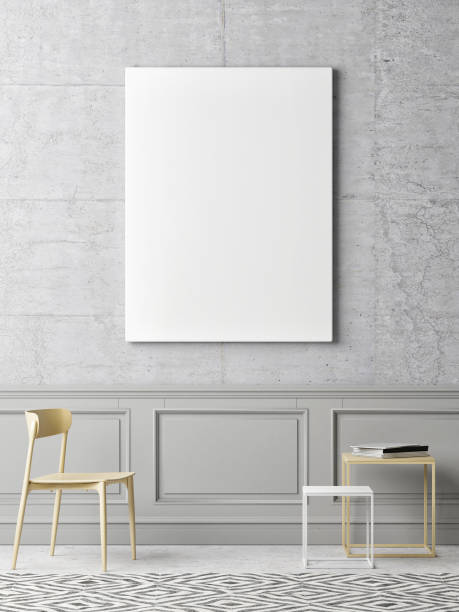 istock Mock up poster minimalism interior concept 846539866