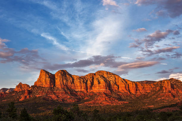 Sedona, Arizona red rocks landscape stock photo