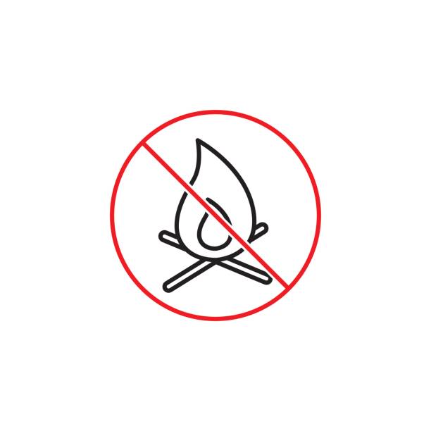 Fire Sign No Color 350+ Fire Restrictions Sign Stock Photos, Pictures & Royalty-Free ...