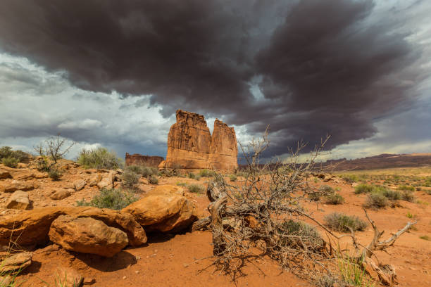 istock Dramatic storm clouds in the Arizona desert, in autumn 846622776