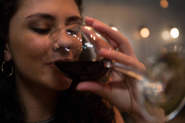 istock Beautiful woman having red wine 846625264
