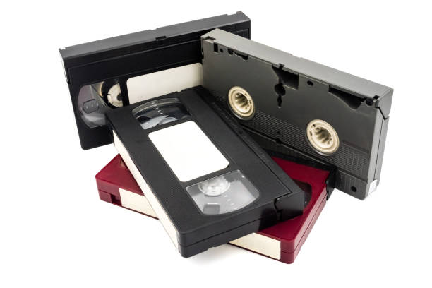 istock Video cassette tapes on white background. 846629206