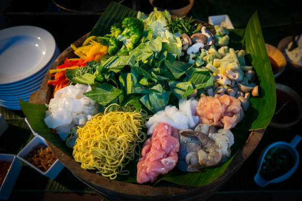 istock Buffet line in Wedding party dinner on beach,Thailand 846642372