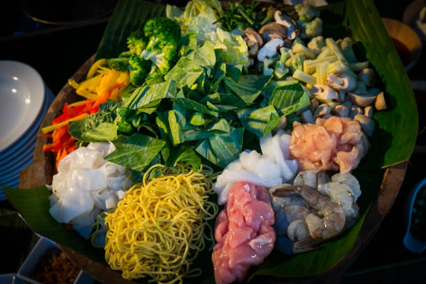 istock Buffet line in Wedding party dinner on beach,Thailand 846642744